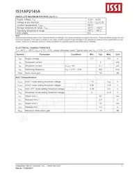 IS31AP2145A-UTLS2-TR Datasheet Page 5
