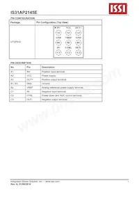 IS31AP2145E-UTLS2-TR Datasheet Pagina 3