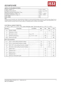 IS31AP2145E-UTLS2-TR Datasheet Page 5