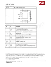 IS31AP4915-QFLS2-TR Datasheet Page 2