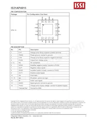 IS31AP4915-QFLS2-TR Datenblatt Seite 2