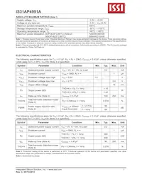 IS31AP4991A-GRLS2-TR Datasheet Page 5