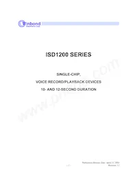 ISD1210SR Cover