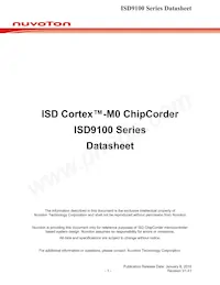ISD9160CFI數據表 封面