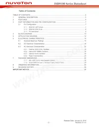 ISD9160CFI Datasheet Page 2