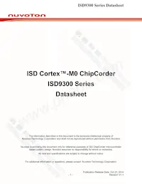 ISD9361RI數據表 封面