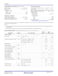 ISL99202IIAZ-T Datasheet Page 3