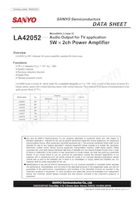 LA42052-E Datasheet Cover