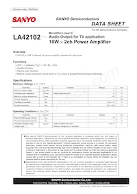 LA42102-E Datenblatt Cover
