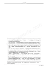 LA42102-E Datasheet Pagina 8