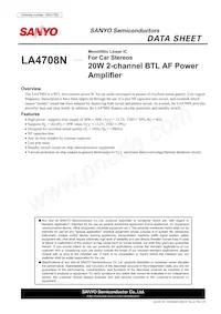 LA4708N-E Datasheet Cover