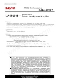 LA4809M-TLM-E Datasheet Cover