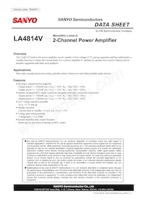 LA4814V-TLM-E Datasheet Cover