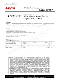 LA74309TT-TLM-E Datasheet Cover