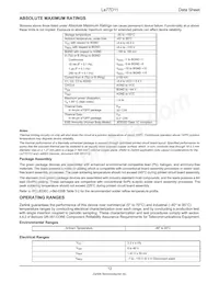 LE77D112BTC Datasheet Page 12