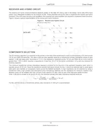 LE87220KQCT Datasheet Page 12