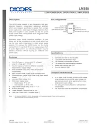LM358S-13 Datasheet Cover