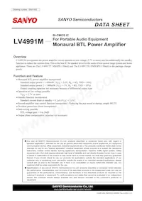 LV4991M-TLM-H數據表 封面