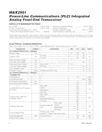 MAX2991ECM+T Datasheet Pagina 2