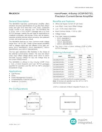 MAX9634WERS+T Datasheet Cover