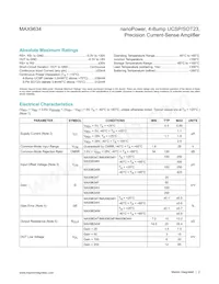 MAX9634WERS+T Datasheet Page 2