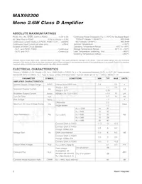 MAX98300ETA+ Datasheet Page 2