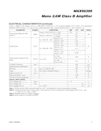 MAX98300ETA+ Datasheet Page 3