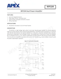 MP104KF Datasheet Cover
