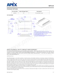 MP118FDA Datasheet Pagina 17