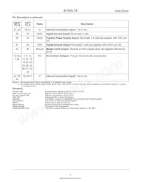 MT93L16AQ1 Datasheet Page 5