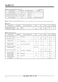 NJM2172V-TE1 Datasheet Pagina 2