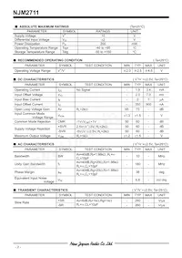 NJM2711F-TE1 Datasheet Pagina 2