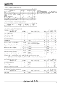 NJM2730F-TE1 Datasheet Pagina 2