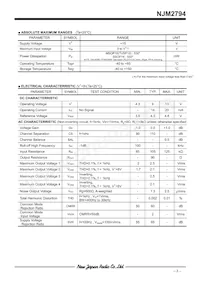 NJM2794V-TE1 Datasheet Page 3