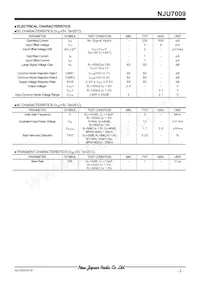 NJU7009F3-TE1 Datasheet Page 3