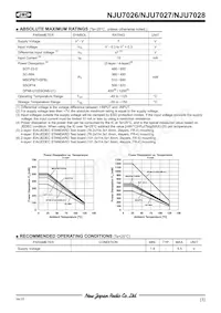 NJU7026F3-TE1 Datasheet Page 3