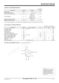 NJU7051V-TE1 Datasheet Page 3