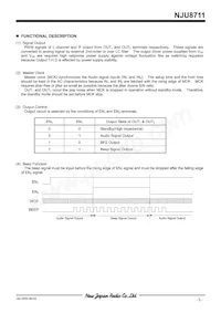 NJU8711V-TE2 Datasheet Page 3
