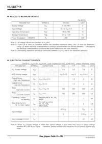 NJU8711V-TE2 Datasheet Page 4