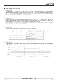 NJU8713V-TE1 Datasheet Page 3