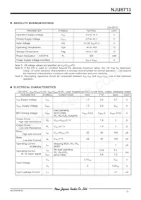 NJU8713V-TE1 Datasheet Page 5
