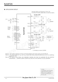 NJU8725V-TE1# Datasheet Page 14