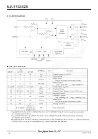 NJU8752V-TE1 Datasheet Page 2