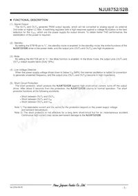 NJU8752V-TE1 Datasheet Page 3