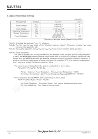 NJU8754V-TE2數據表 頁面 4