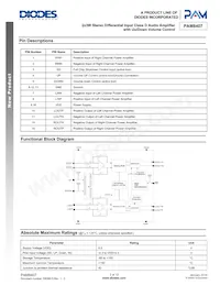 PAM8407DR Datasheet Page 2
