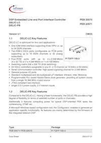 PEB 20571 F V3.1 Datasheet Page 21