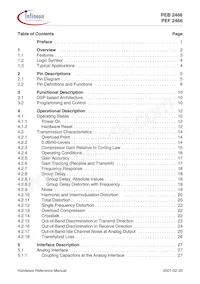PEB 2466 H V2.2 Datasheet Page 5