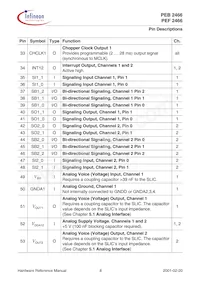 PEB 2466 H V2.2 Datasheet Page 17