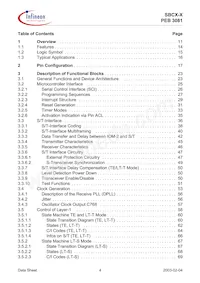PEB 3081 H V1.4 Datasheet Page 4
